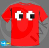 Camisa - Pac Man Fantasma ( Vermelho )
