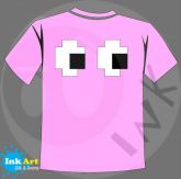 Camisa - Pac Man Fantasma ( Rosa )