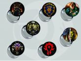 Coleção com 7 Bottons - World of Warcraft