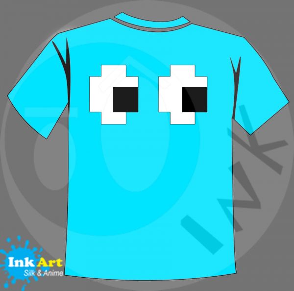 Camisa - Pac Man Fantasma ( Azul )