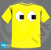 Camisa - Pac Man Fantasma ( Amarelo )